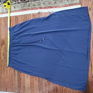 Navy blue long skirt